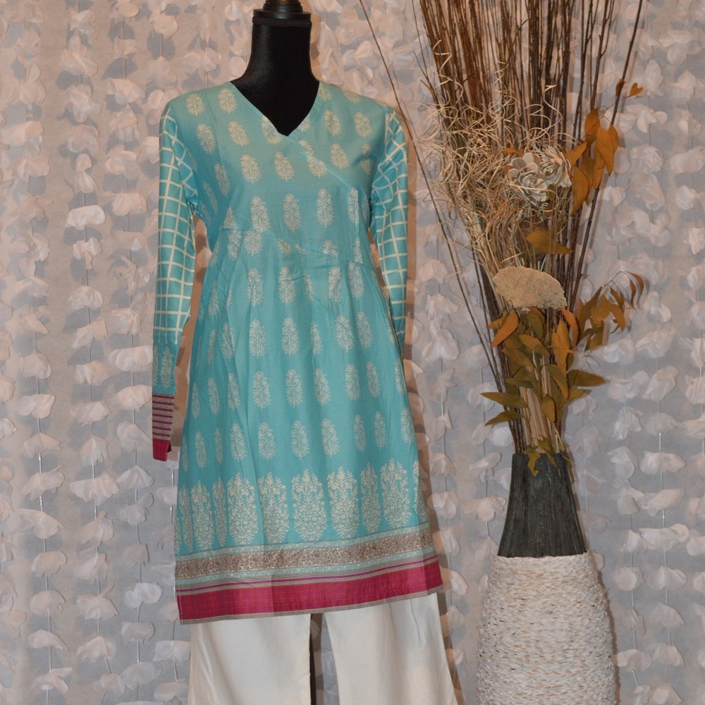 New Khaadi Fancy Lawn Kurta